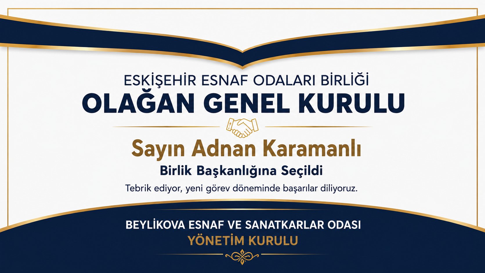Adnan Karamanlı ESOB Başkanlığına Seçildi