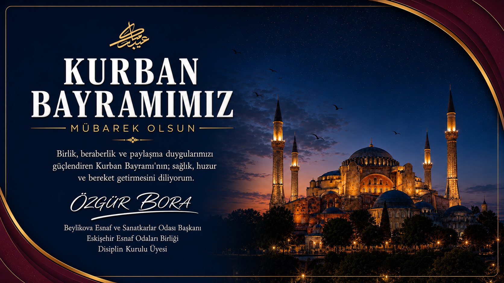Kurban Bayramımız Mübarek Olsun