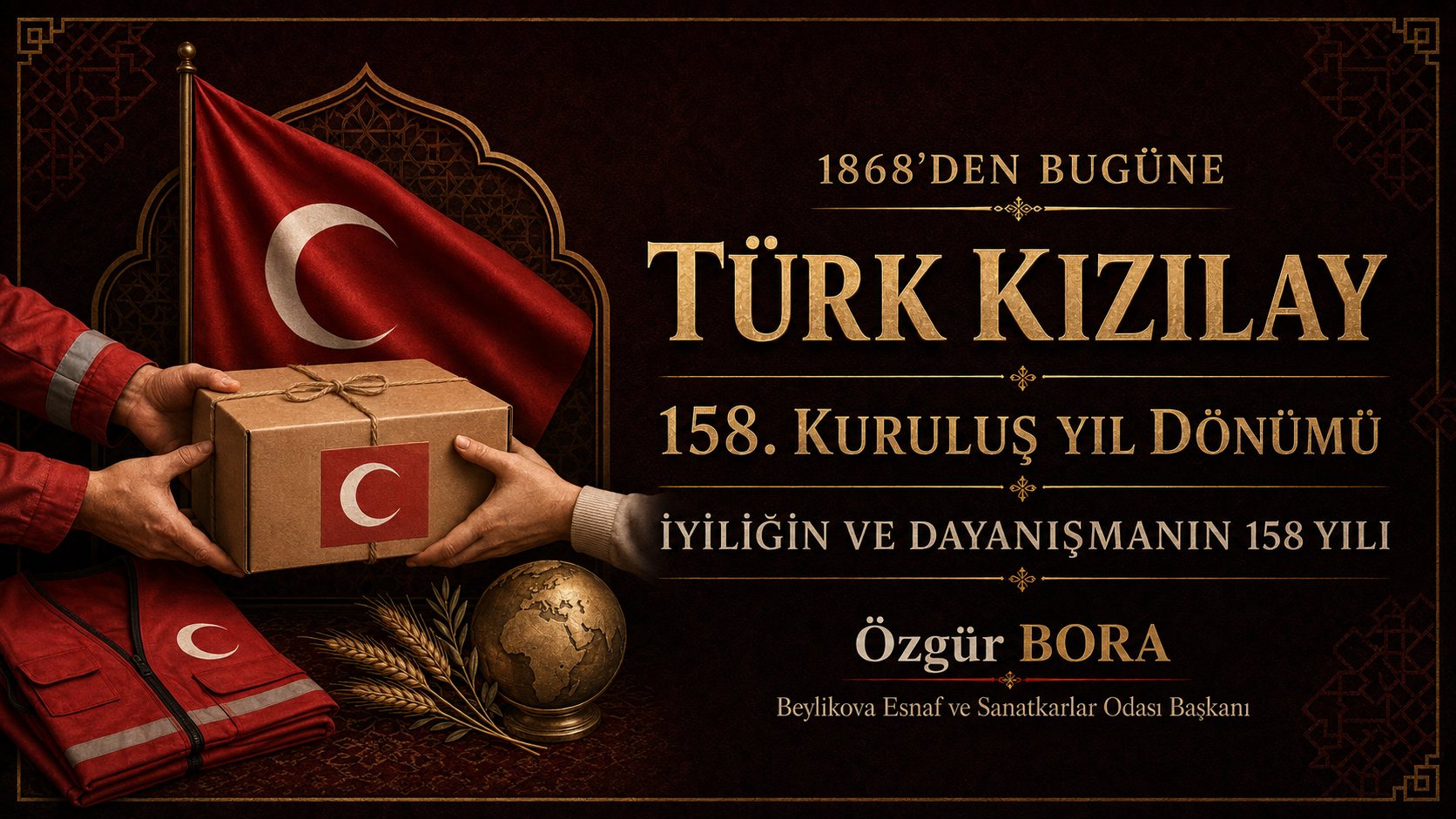 Türk Kızılay’ın 158. Kuruluş Yıl Dönümü Kutlu Olsun
