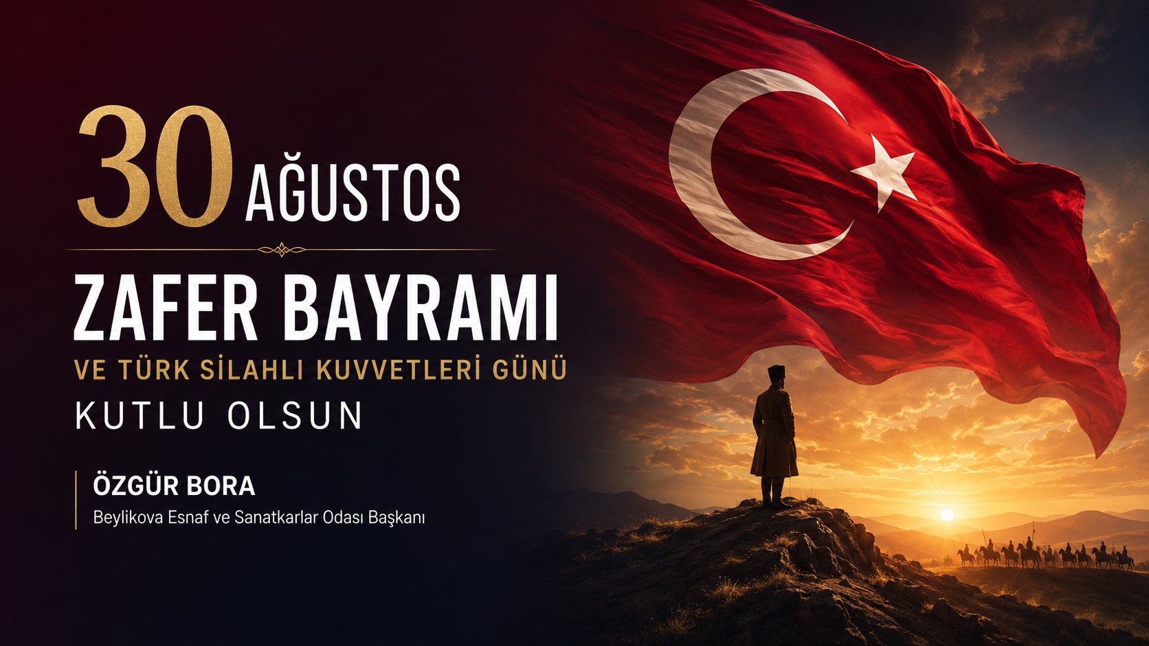 Başkan Özgür Bora’dan 30 Ağustos Zafer Bayramı Mesajı
