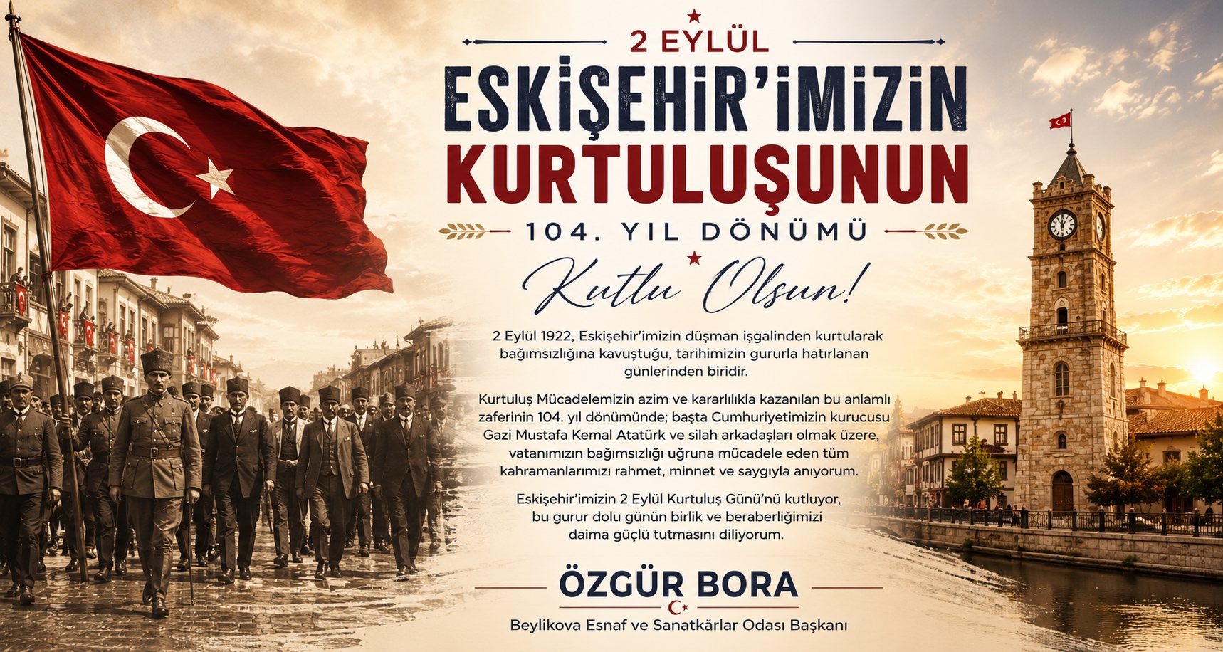 Eskişehir’imizin Kurtuluşunun 104. Yılı Kutlu Olsun